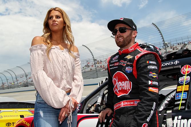 Austin Dillon’s wife Whitney says she’d be on the “naughty list” as she rocks chic outfit, earns Ryan Blaney’s wife Gianna's admiration