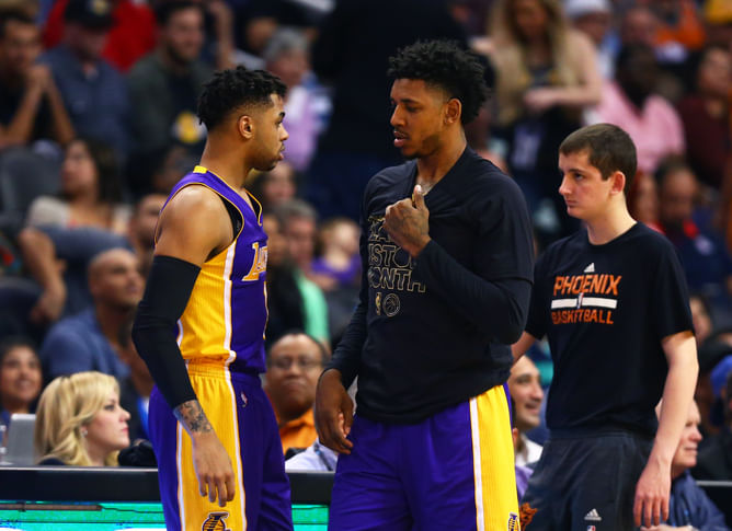 Nick Young seemingly intensifies beef with D'Angelo Russell with no-nonsense message: "Dnt bring yo a*s back to LA"