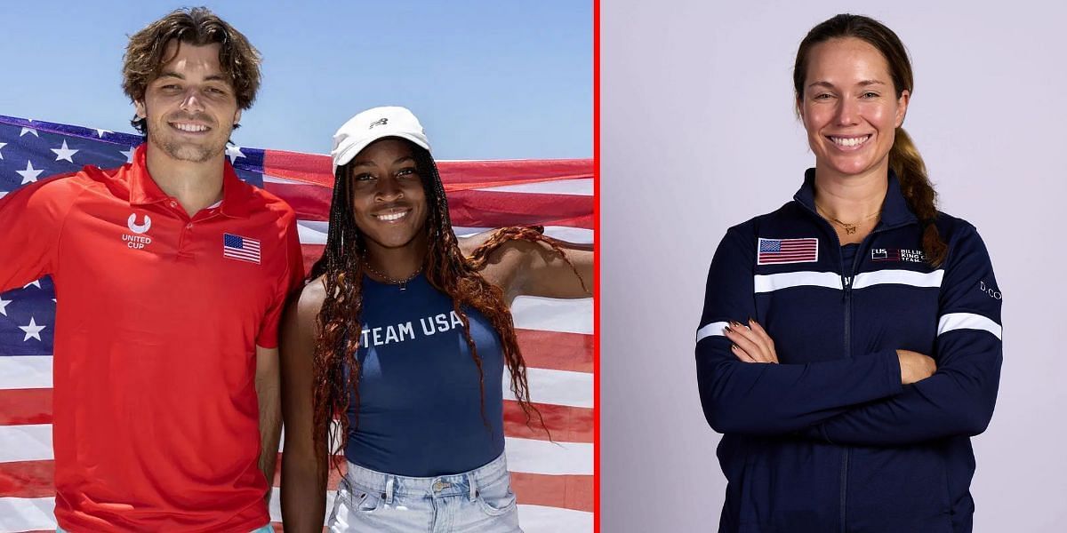 Coco Gauff &amp; Taylor Fritz (L), Danielle Collins | Getty