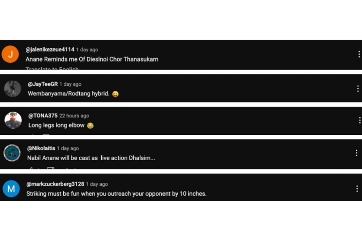 Screenshot of fans&#039; comments