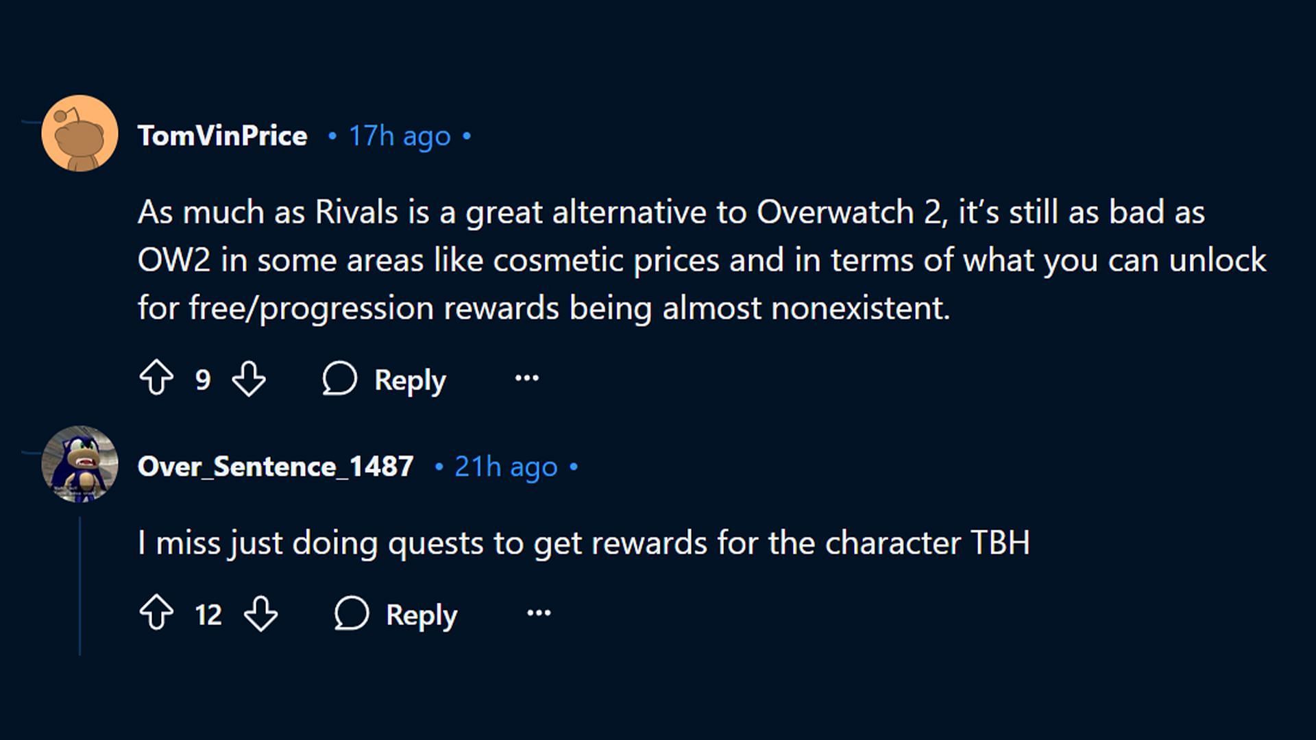 Players compare NetEase&#039;s hero shooter with Overwatch 2 and its skin prices (Image via Reddit)