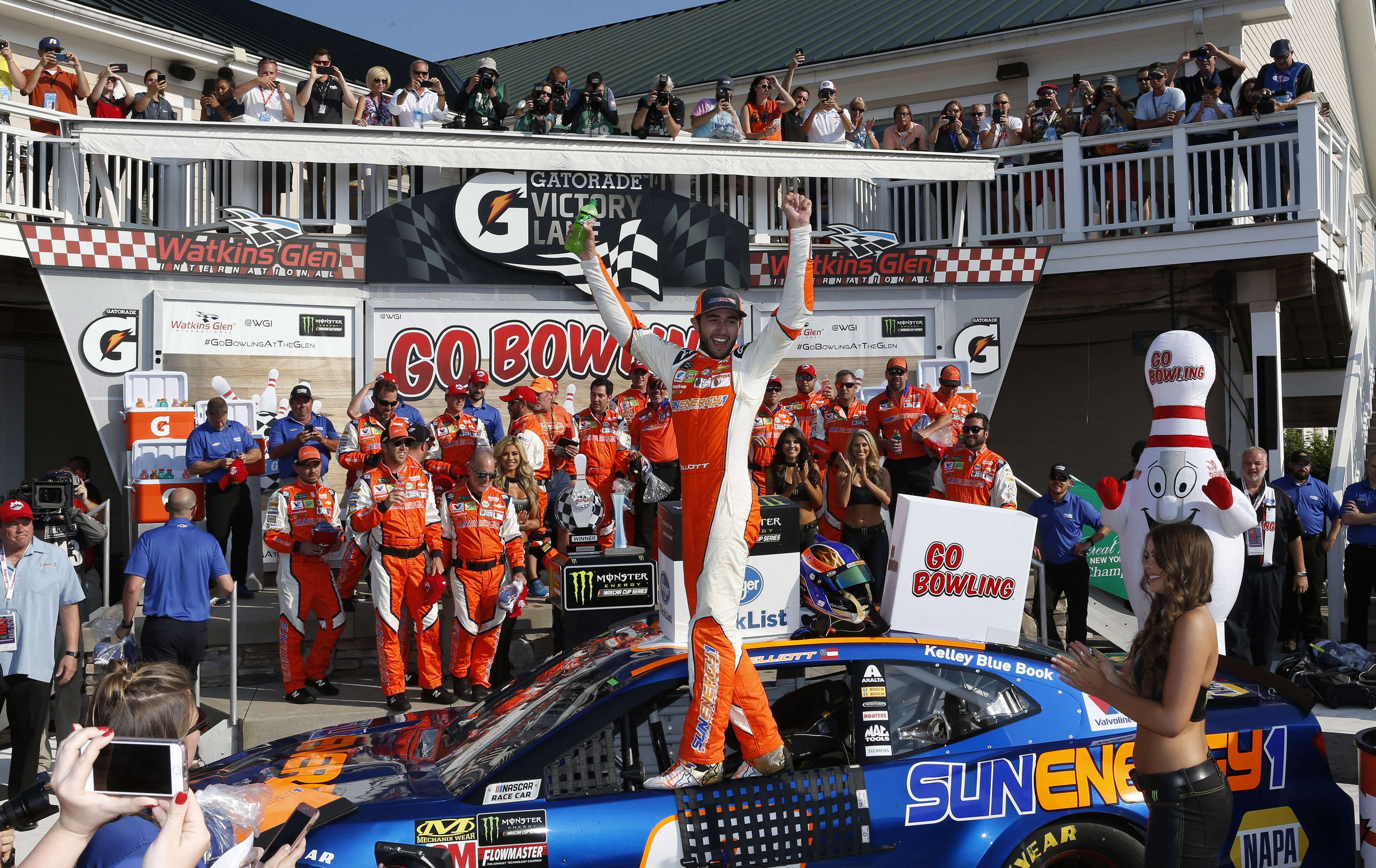 Chase Elliott won his first NASCAR race in the No. 9 Hendrick Motorsports car - Source: Imagn