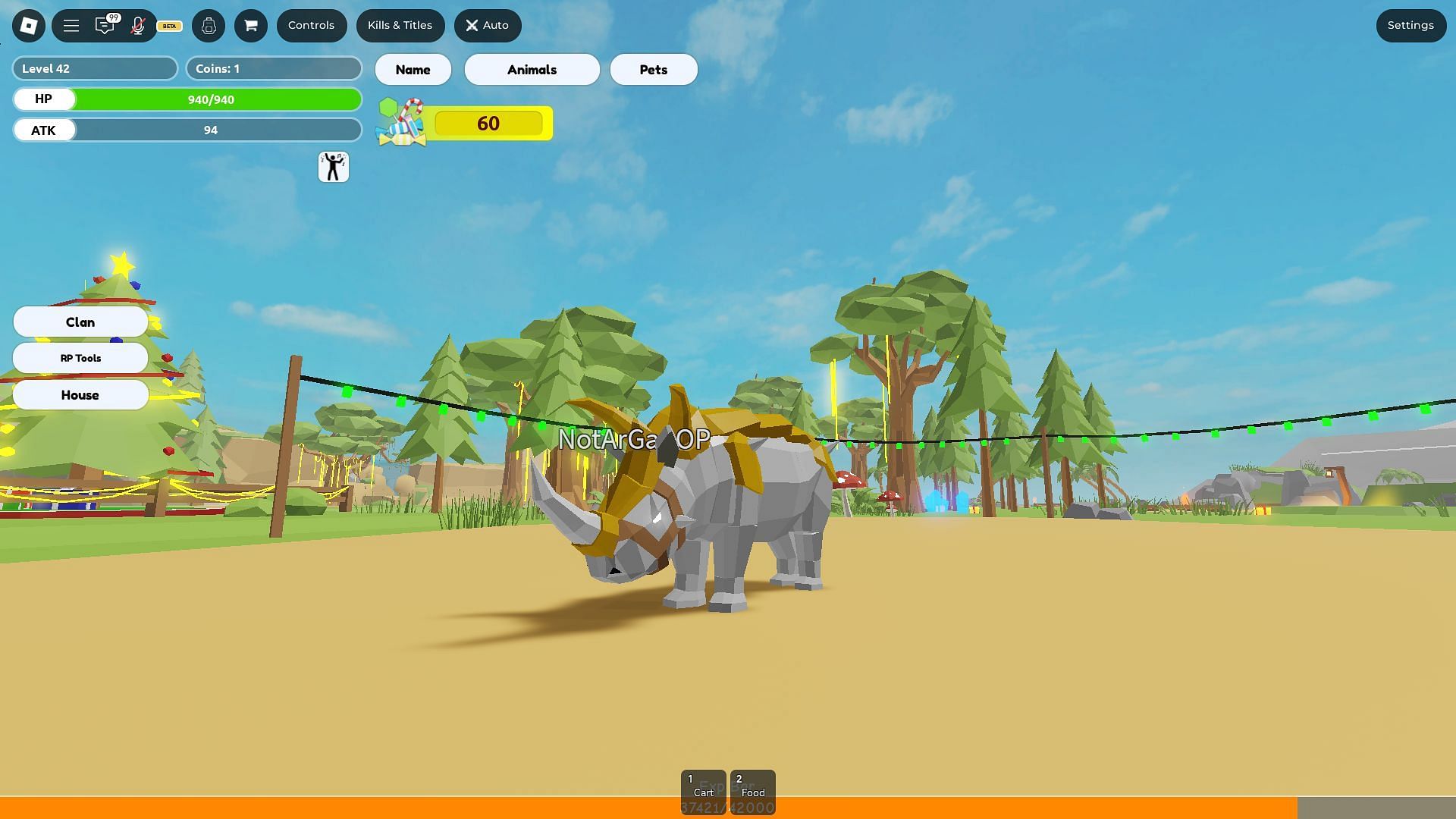 Rhino is a solid pick for players with a slow yet impactful playstyle (Image via Roblox)