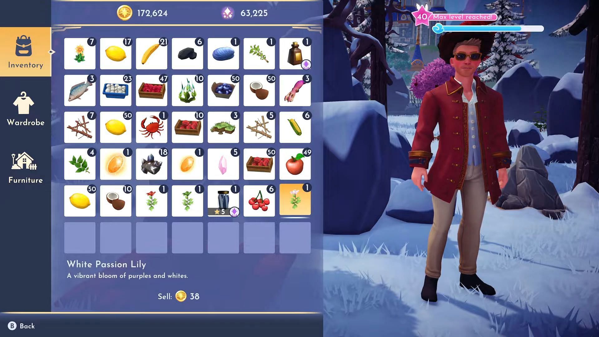 Sell the flower at Goofy&#039;s Stall (Image via Gameloft || YouTube/@n00bski Gaming)