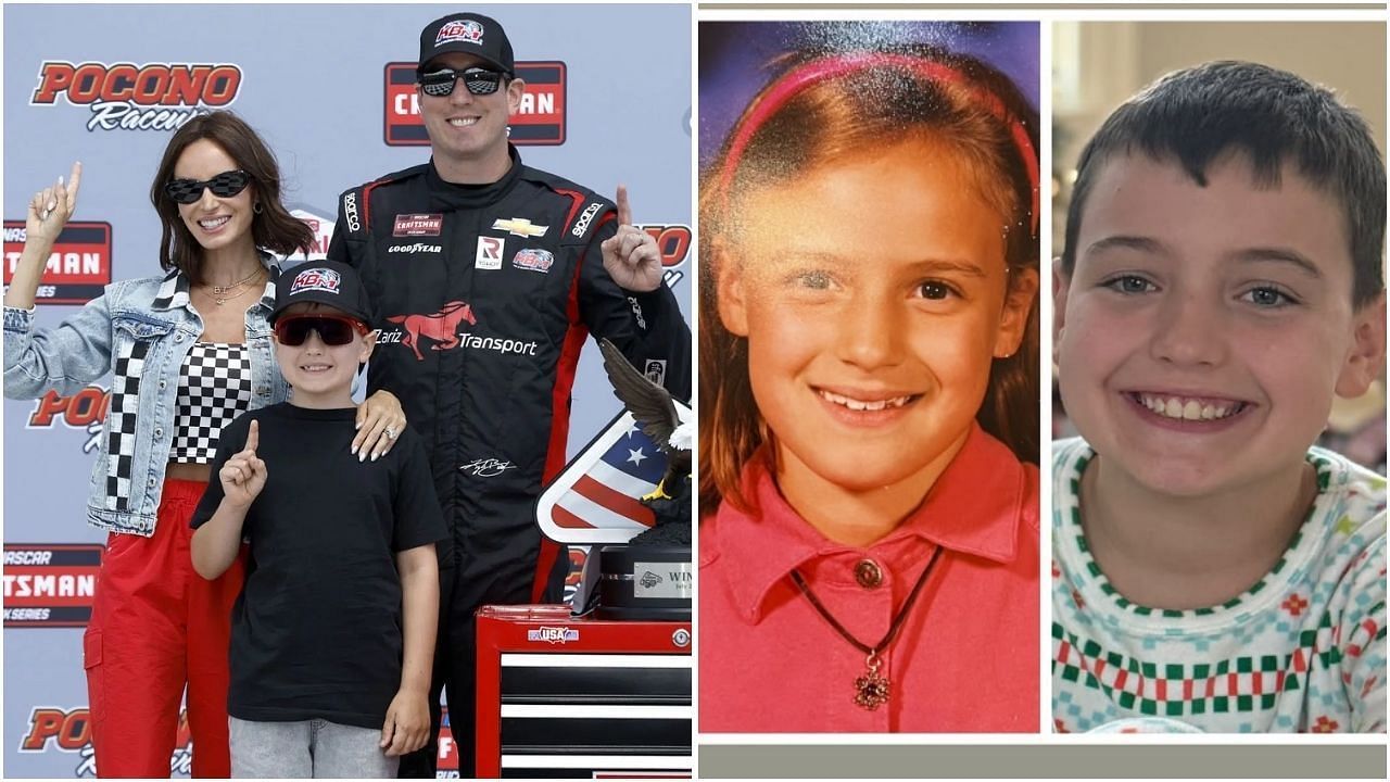 Kyle Busch&rsquo;s wife Samantha goes against the popular &lsquo;spitting image&rsquo; belief about Brexton (Images from @samanthabusch on Instagram and Getty Images)