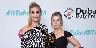 Eugenie Bouchard parties with twin sister Beatrice; shows off her skiing gear during snowy Yellowstone Club trip