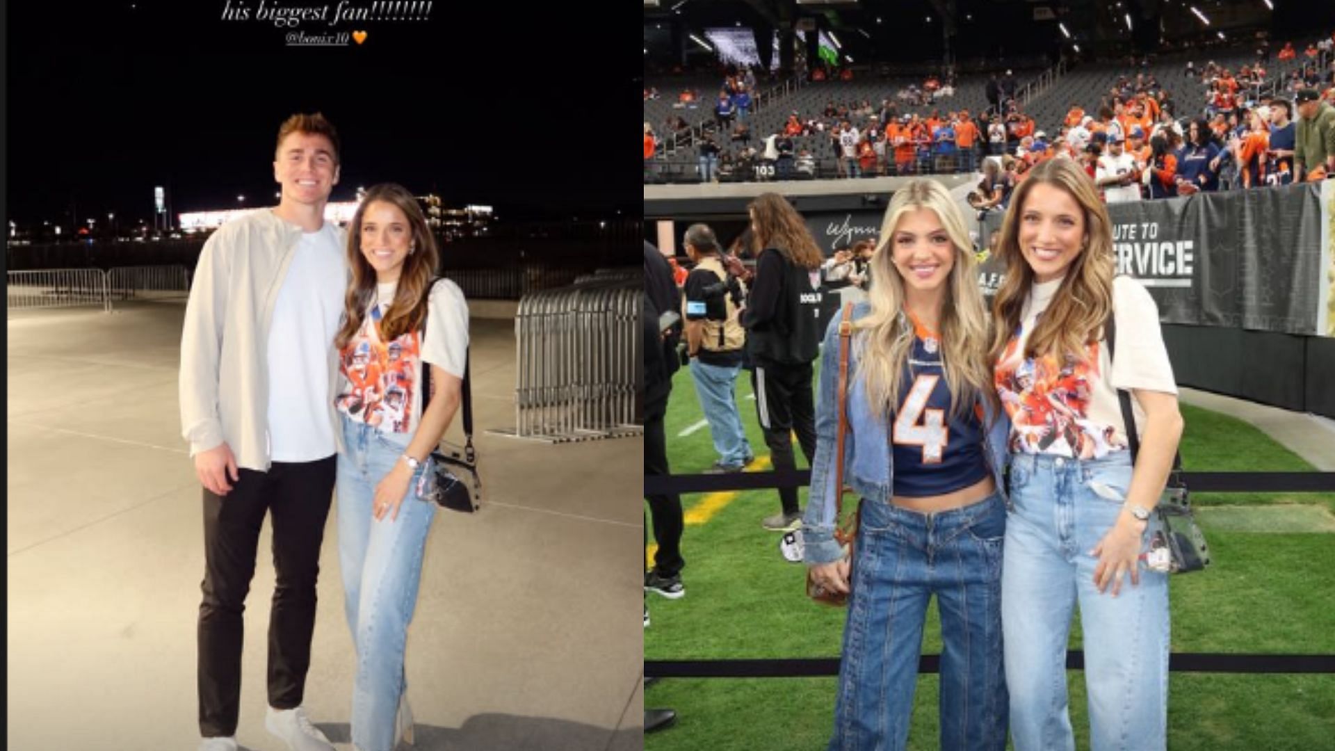 Izzy Nix celebrated her fandom for her husband and posed for a photo with Nicolette Dellano. (Photos via IzzyNixInstagram)