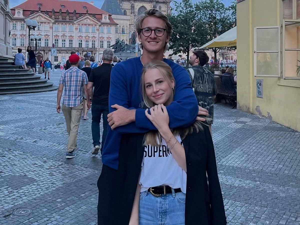 Sebastian Korda and his girlfriend Ivana Nedved -Source: Instagram