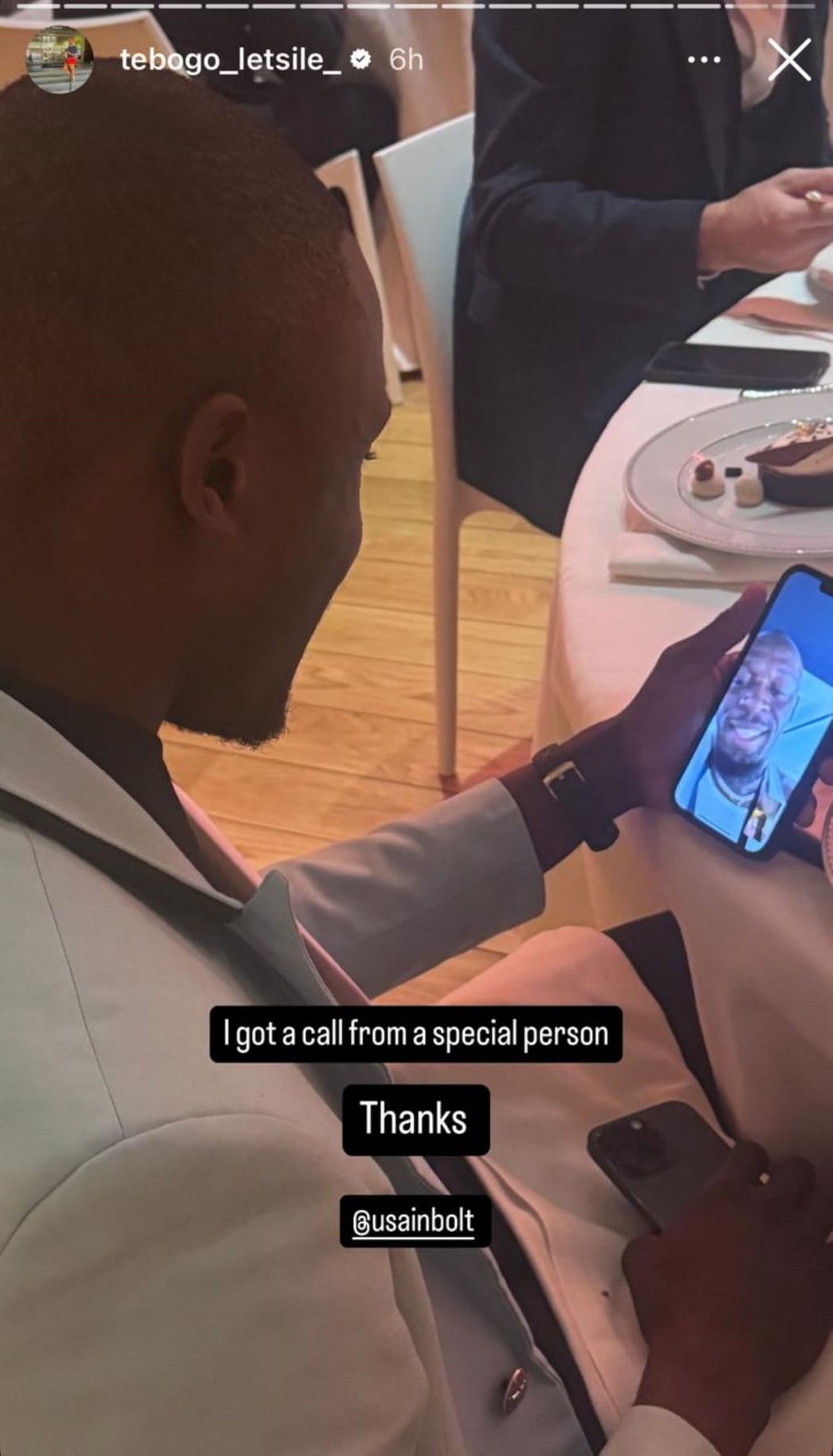 Letsile Tebogo receives a call from 'special person' as he receives the ...