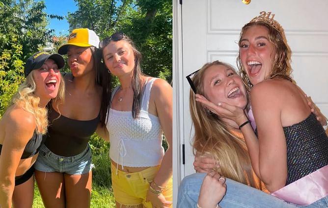 WATCH: Iowa's Lucy Olsen shares "failed attempt" at viral TikTok dance with teammate Taylor McCabe on TikTok