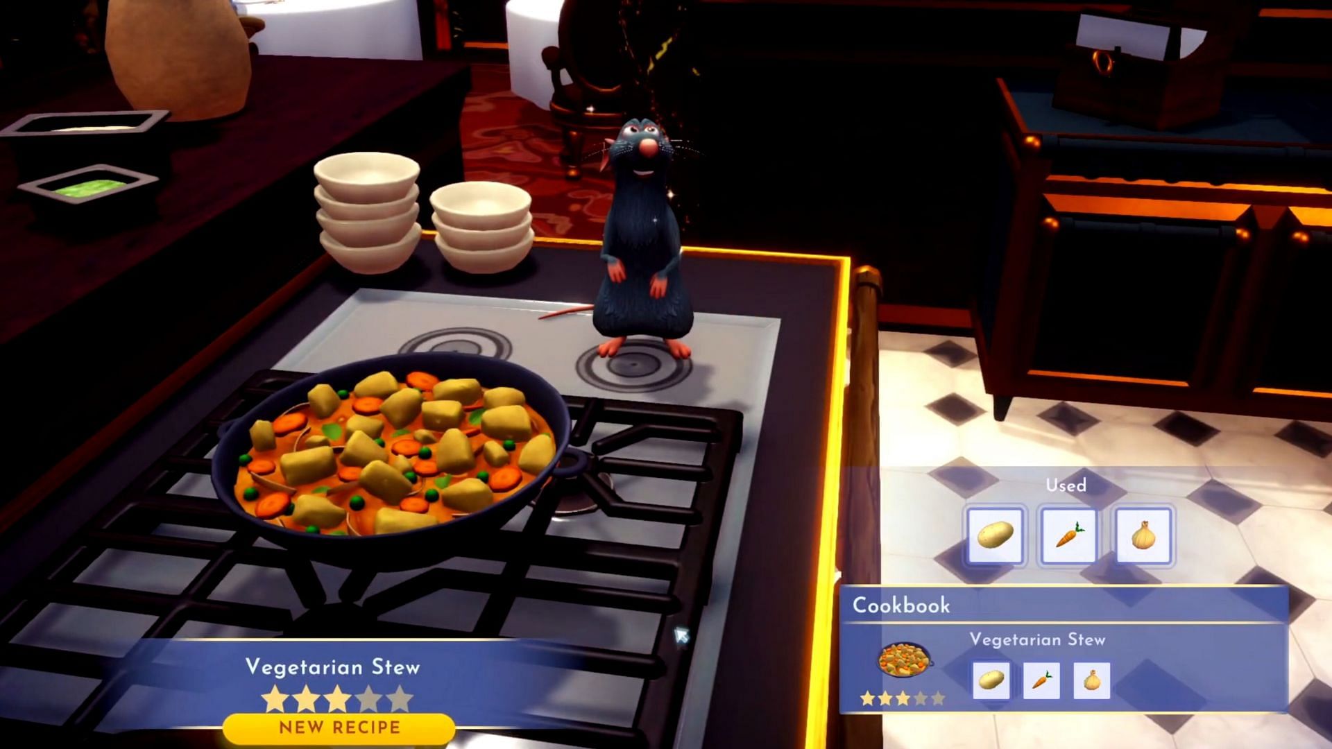 Vegetarian Stew is a three-star recipe (Image via Gameloft)