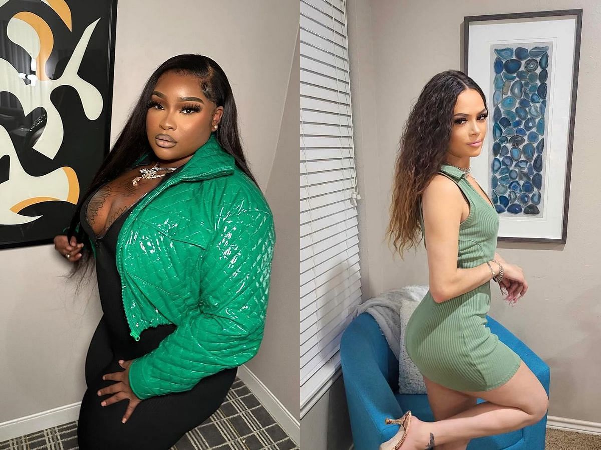 Rollie and Slim from Baddies Midwest (Images via Instagram/@rolliepolliexoxo, @lorslay)