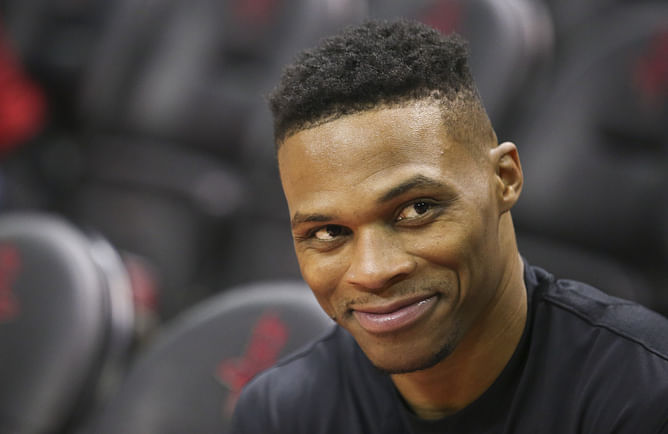 Russell Westbrook's 'bored' dance to Kendrick Lamar's music leaves Anthony Davis, Sheryl Swoopes & more in splits