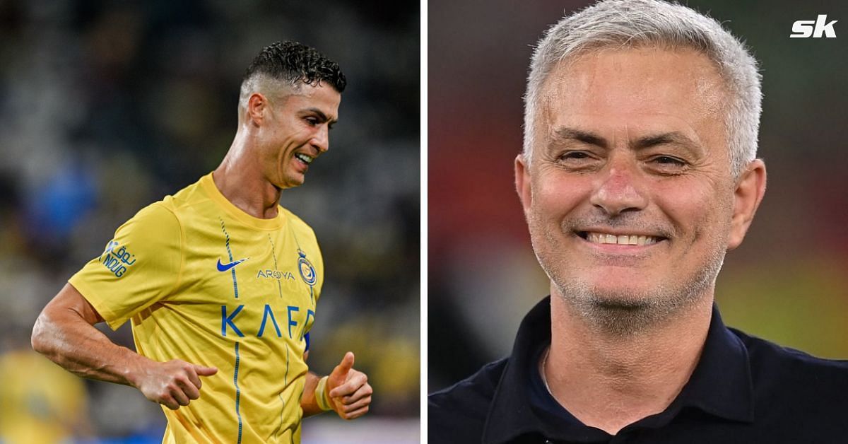 Cristiano Ronaldo (left) and Jose Mourinho (right)
