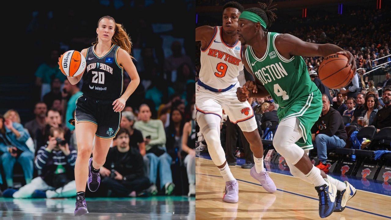 Sabrina Ionescu once begged fans to send her a picture of Jrue Holiday rocking her Sabrina 1s in Nets clash