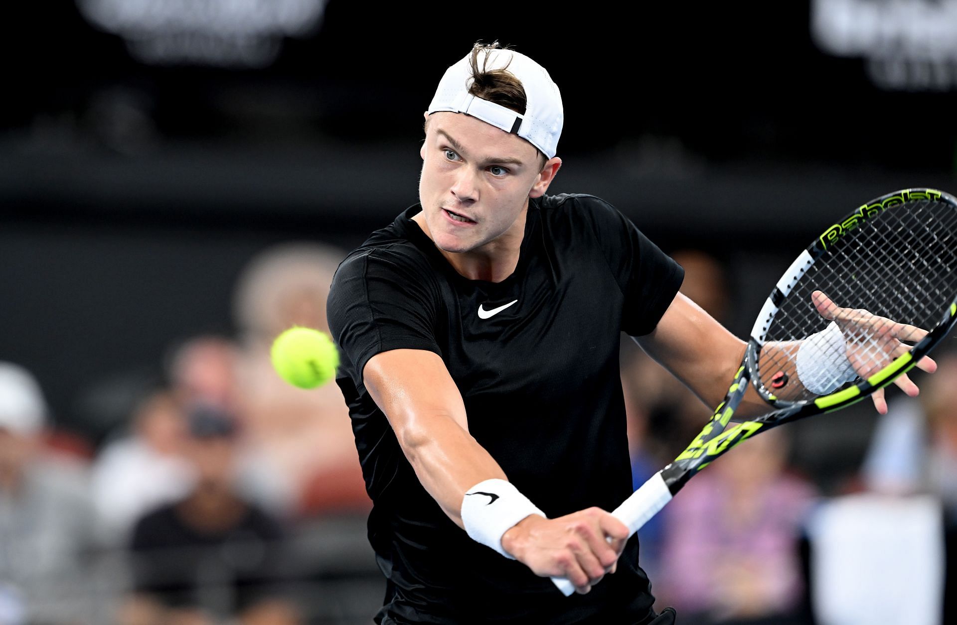 Holger Rune at the 2024 Brisbane International [Image Source: Getty Images]