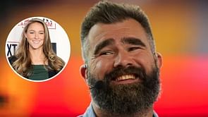 Kylie Kelce gives 3-word NSFW message for Jason Kelce as Eagles icon 'leverages' wife for New Heights' ratings