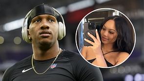 Michael Penix Jr's girlfriend Olivia Carter has her say as rookie gets picked as starting QB over Kirk Cousins