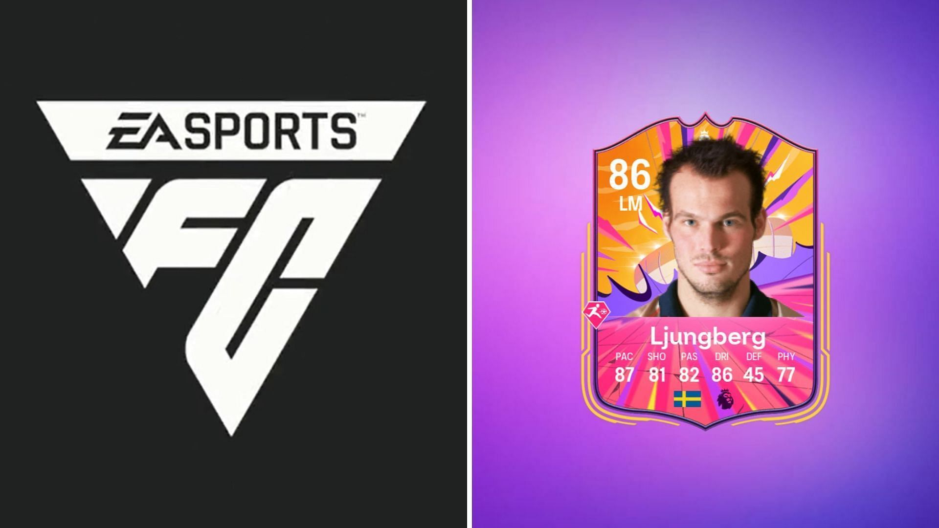 Freddie Ljungberg Base Hero card in EA FC 25 (Image via EA Sports)