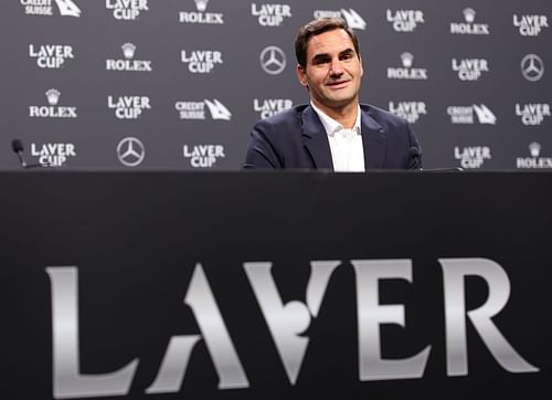 Roger Federer at Laver Cup 2022 - Image Source: Getty