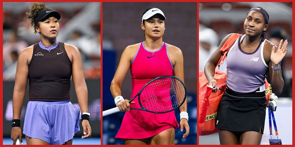 Naomi Osaka, Emma Raducanu and Coco Gauff (Source: Getty)