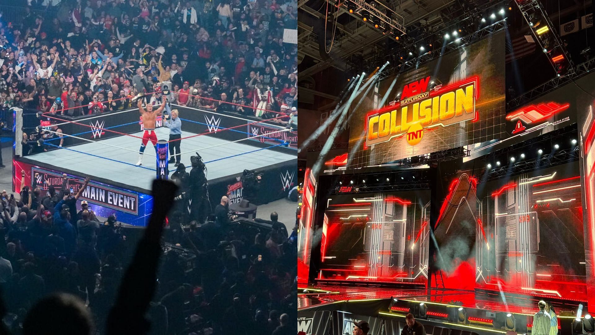 AEW Collision and WWE Saturday Night