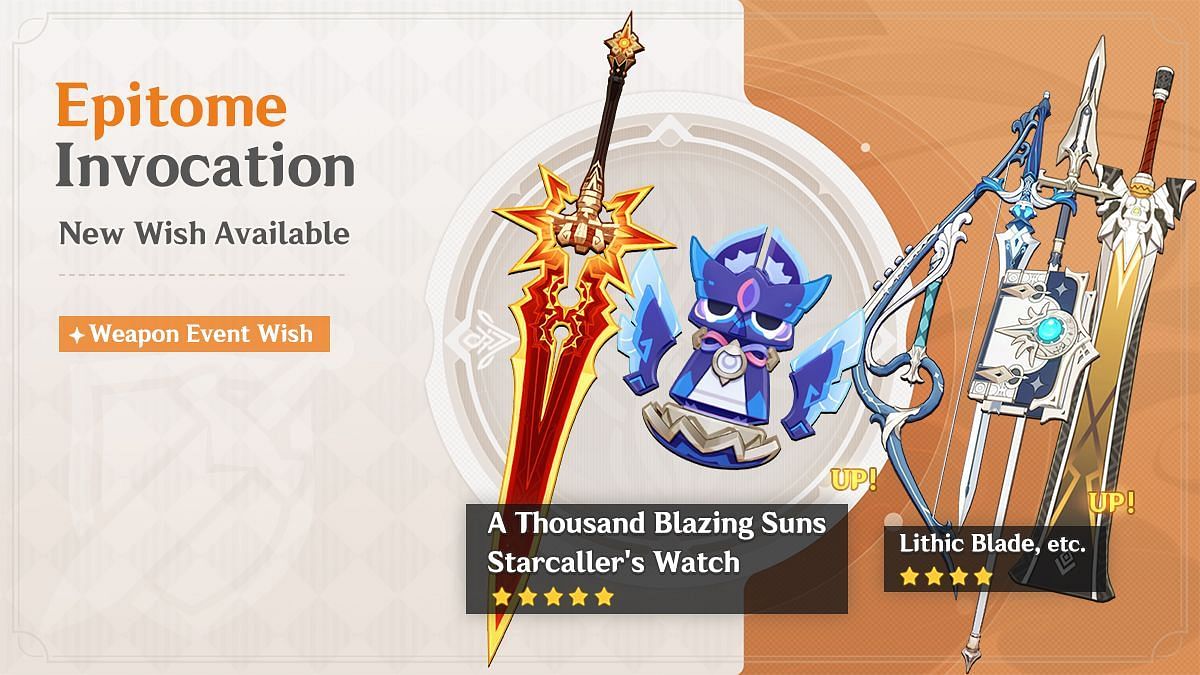 Version 5.3 weapon banner for the first half (Image via HoYoverse)