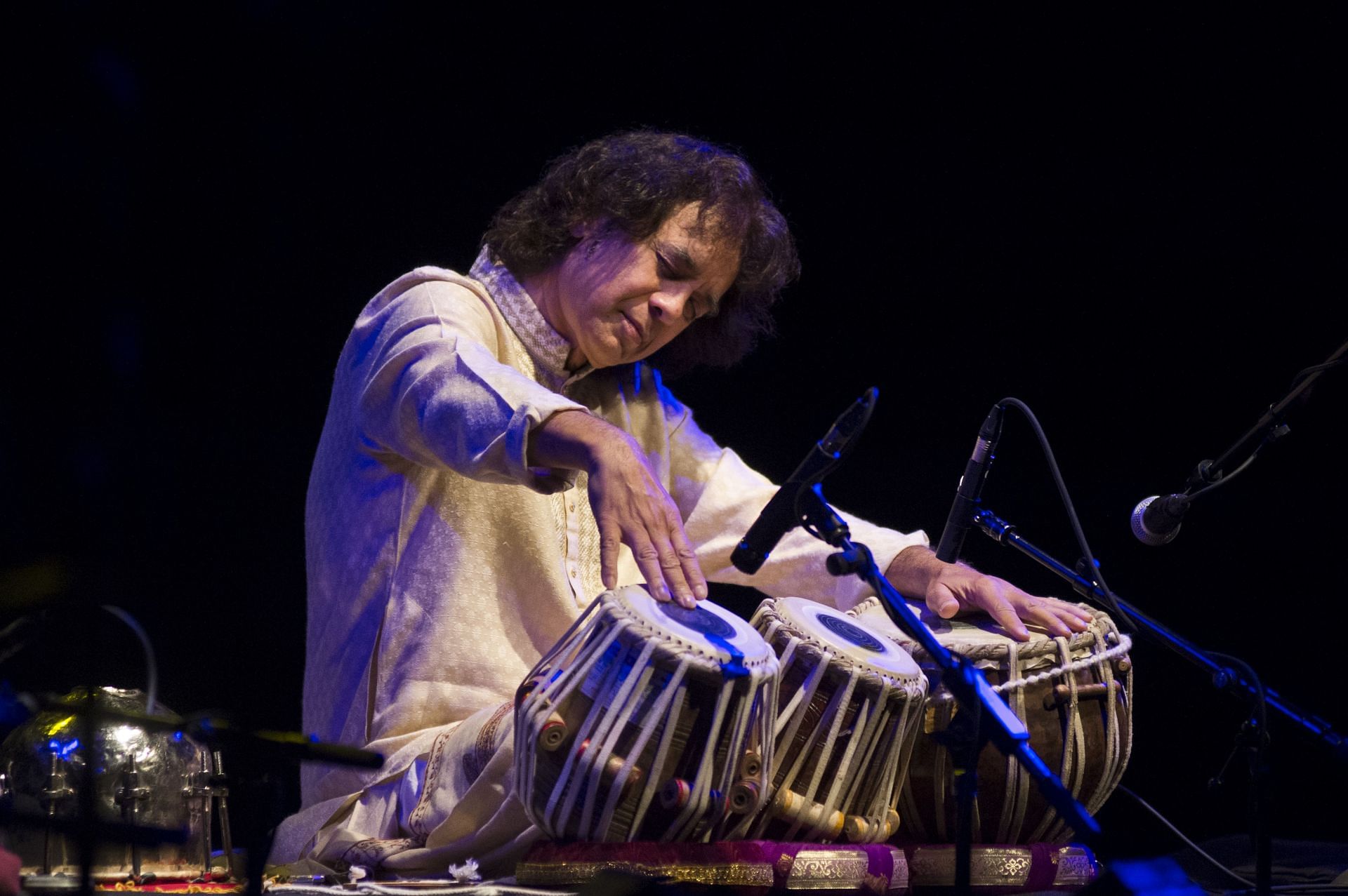 Zakir Hussain &amp; Masters Of Percussion Perform At Barts In Barcelona - Source: Getty