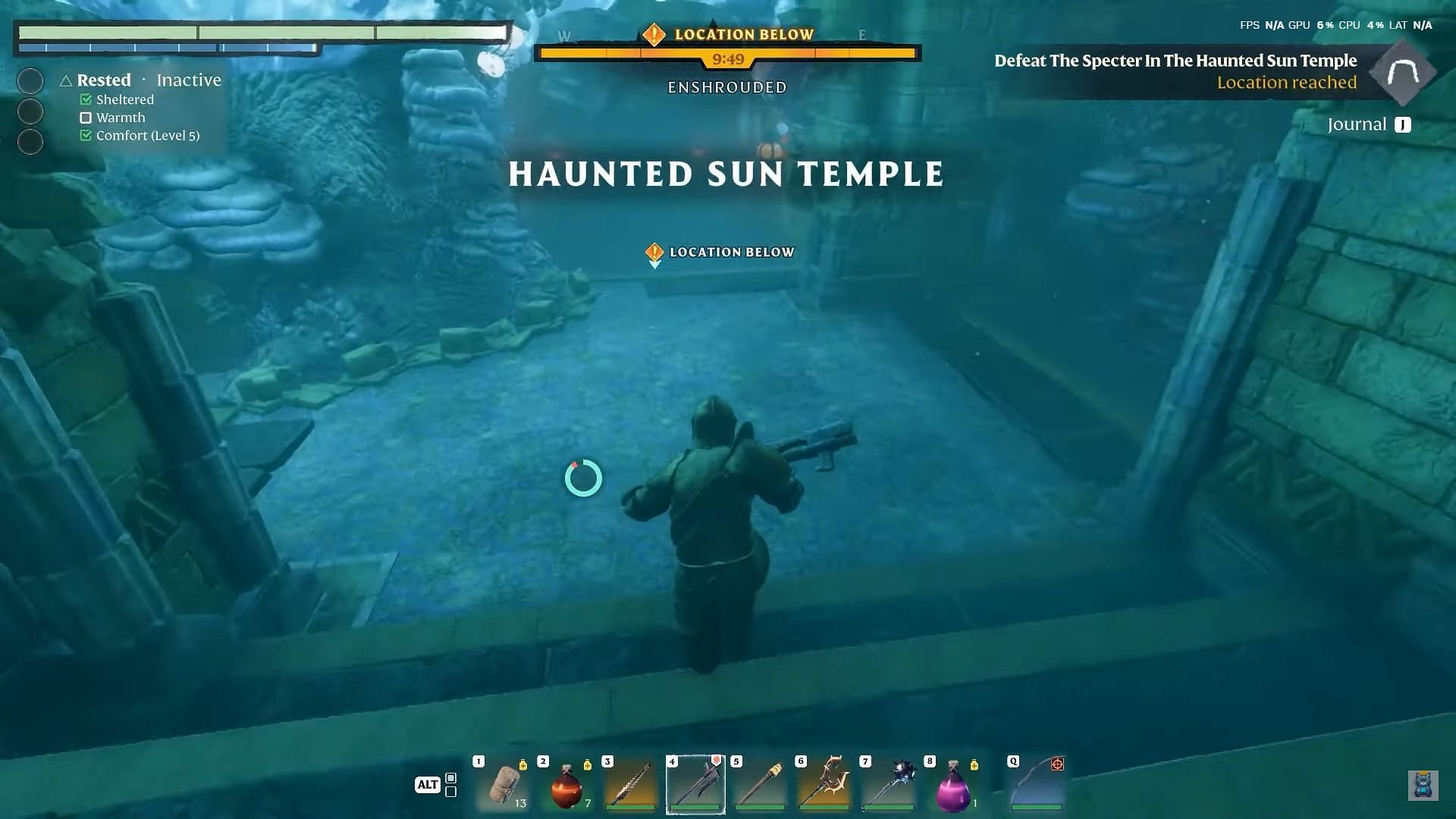 The Haunted Sun Temple located at Brittlebush is where you need to go to complete Sun Temple Stories (Image via Keen Games | YouTube/@Game Guides Channel)