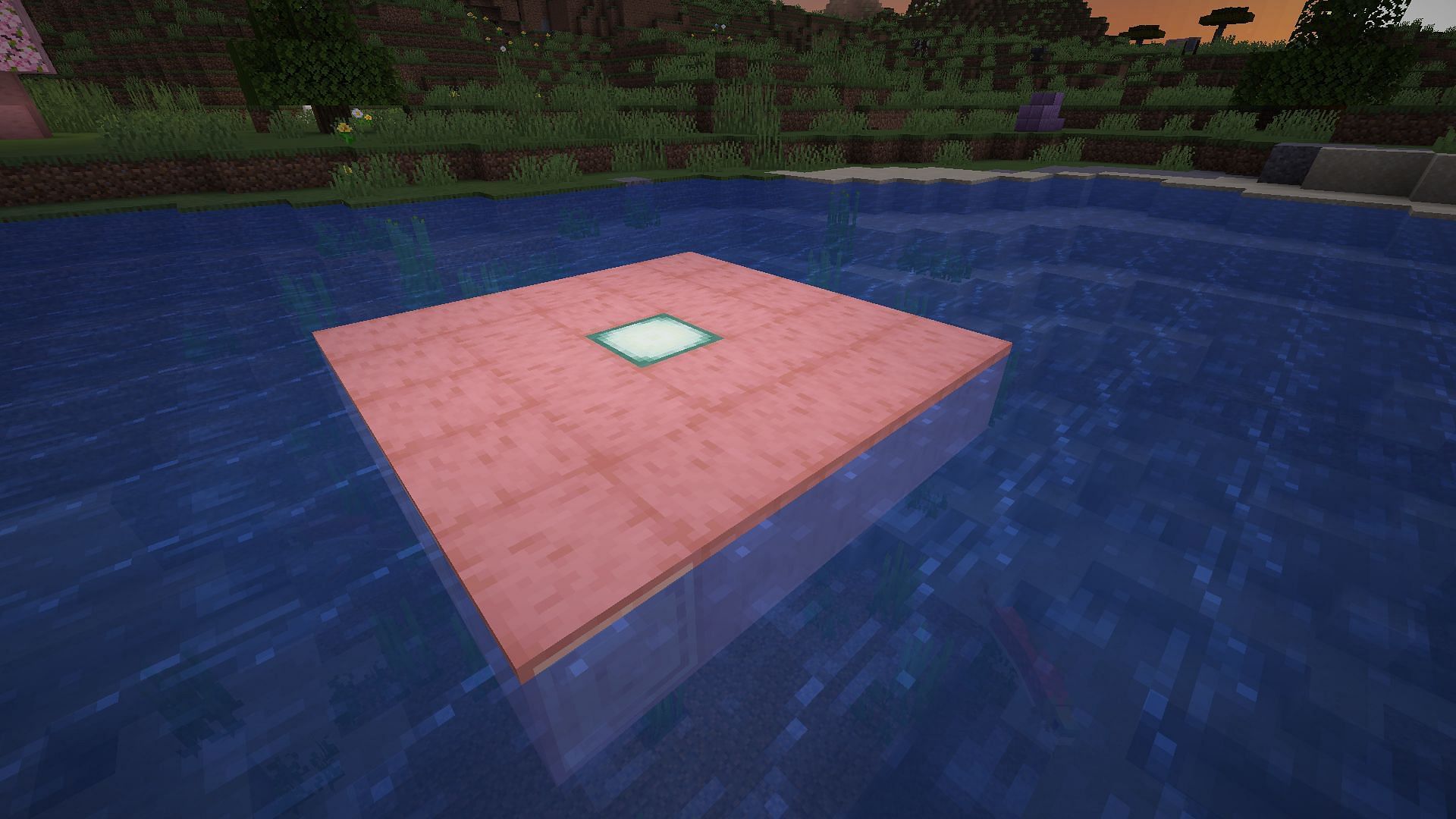 Floater could would help nearby blocks float (Image via Mojang Studios)