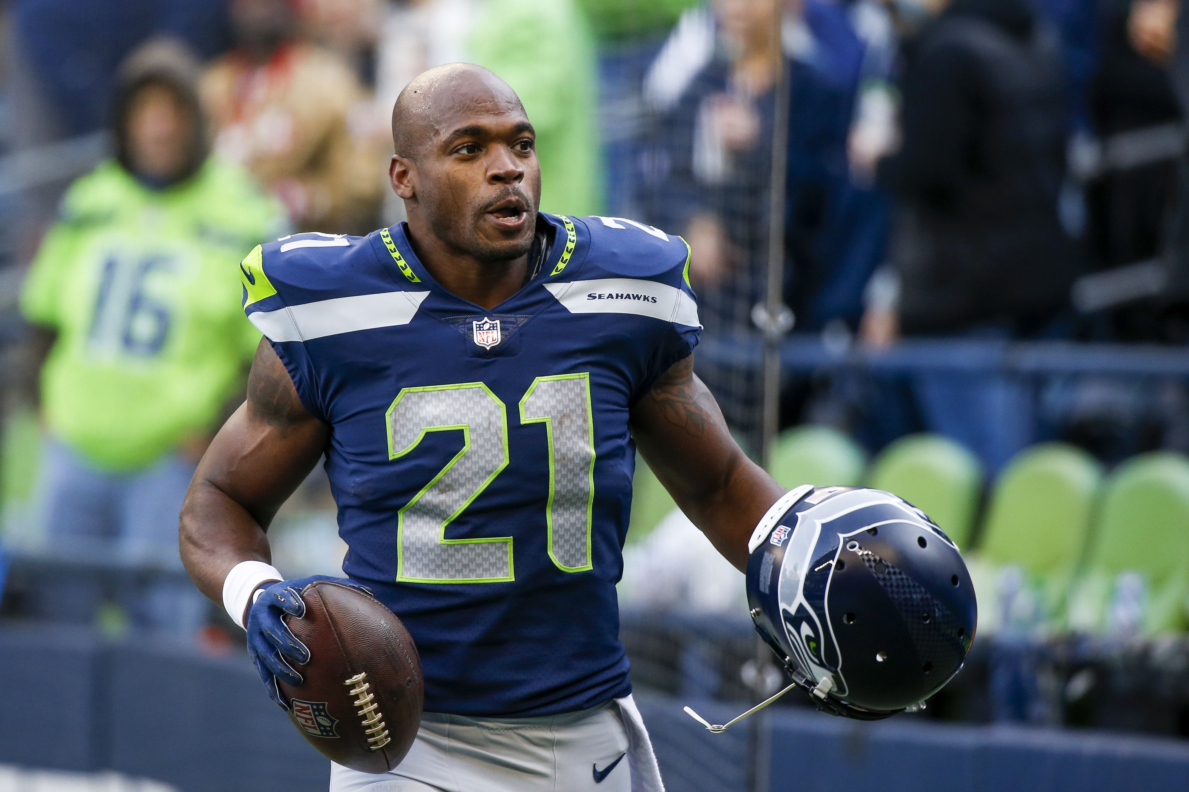 Former Seattle Seahawks running back Adrian Peterson (Credits: IMAGN)