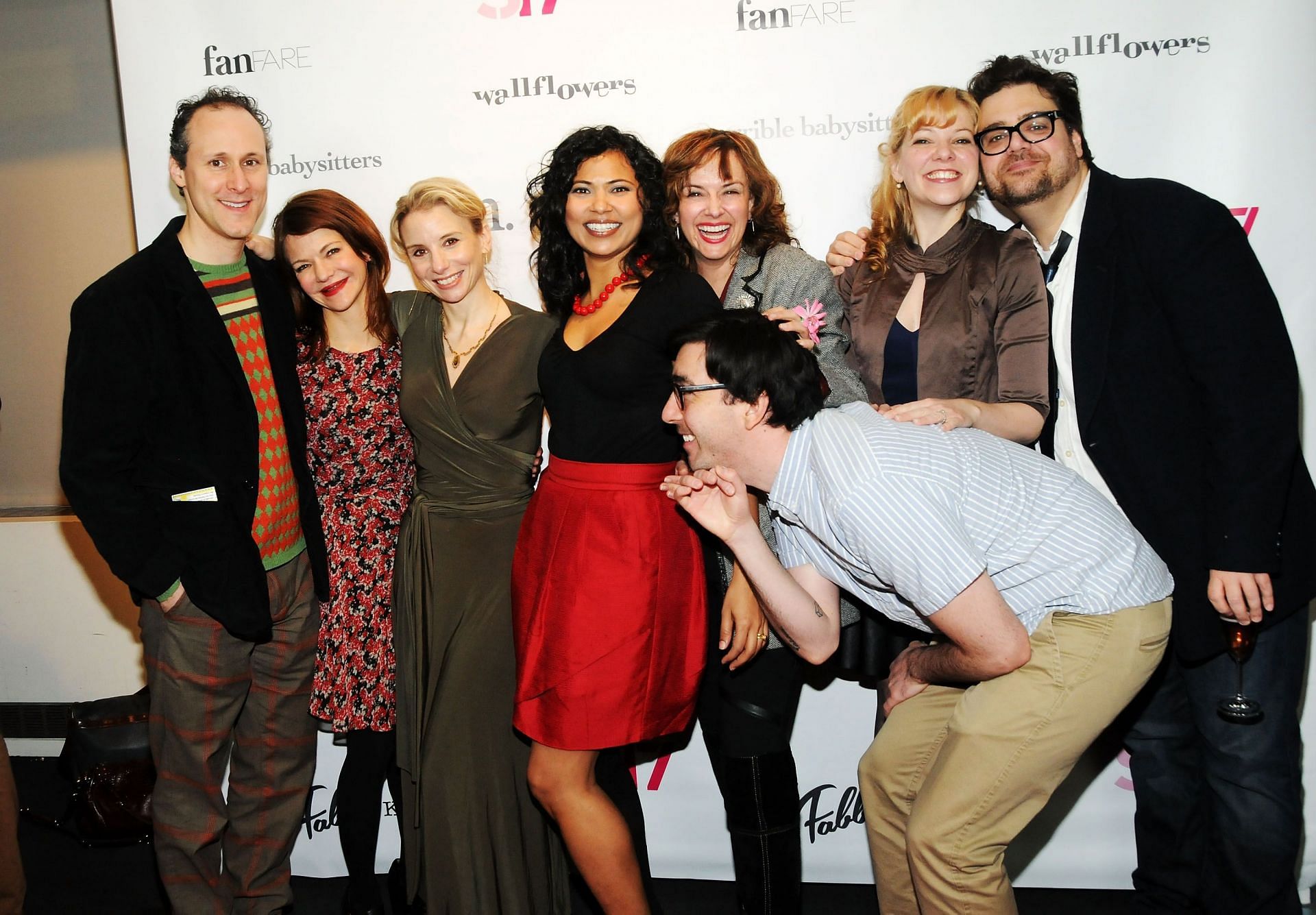 The cast of &#039;Wallflowers&#039; with director Kieran Turner (R) - Source: Getty