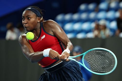 Gauff in action at he United Cup (Image Source: Getty)