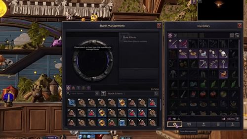 You can check your Runes in the Rune management menu (Image via NCSoft)