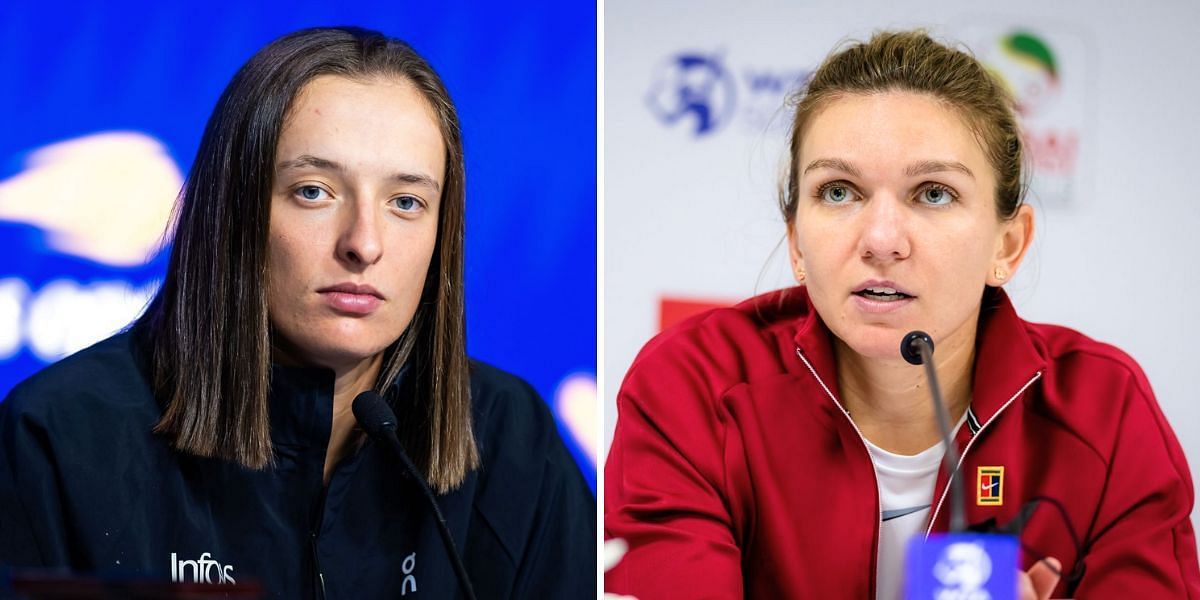 Iga Swiatek (L) &amp; Simona Halep (R) [Image Source: Getty Images]