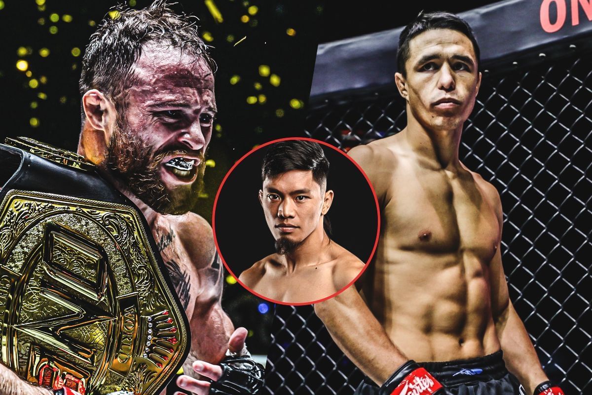 Jarred Brooks (left) Reece McLaren (right) (inset: Lito Adiwang) [Photos via: ONE Championship]