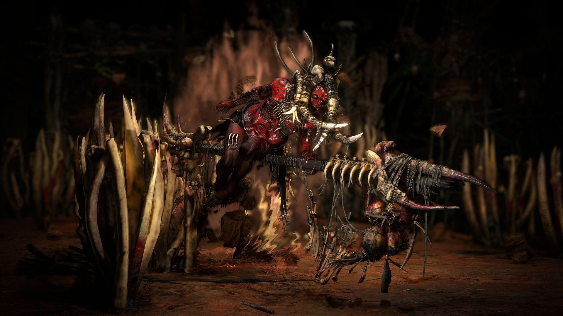 First time a witch has ridden a bike made of bones into battle (Image via Grinding Gear Games)