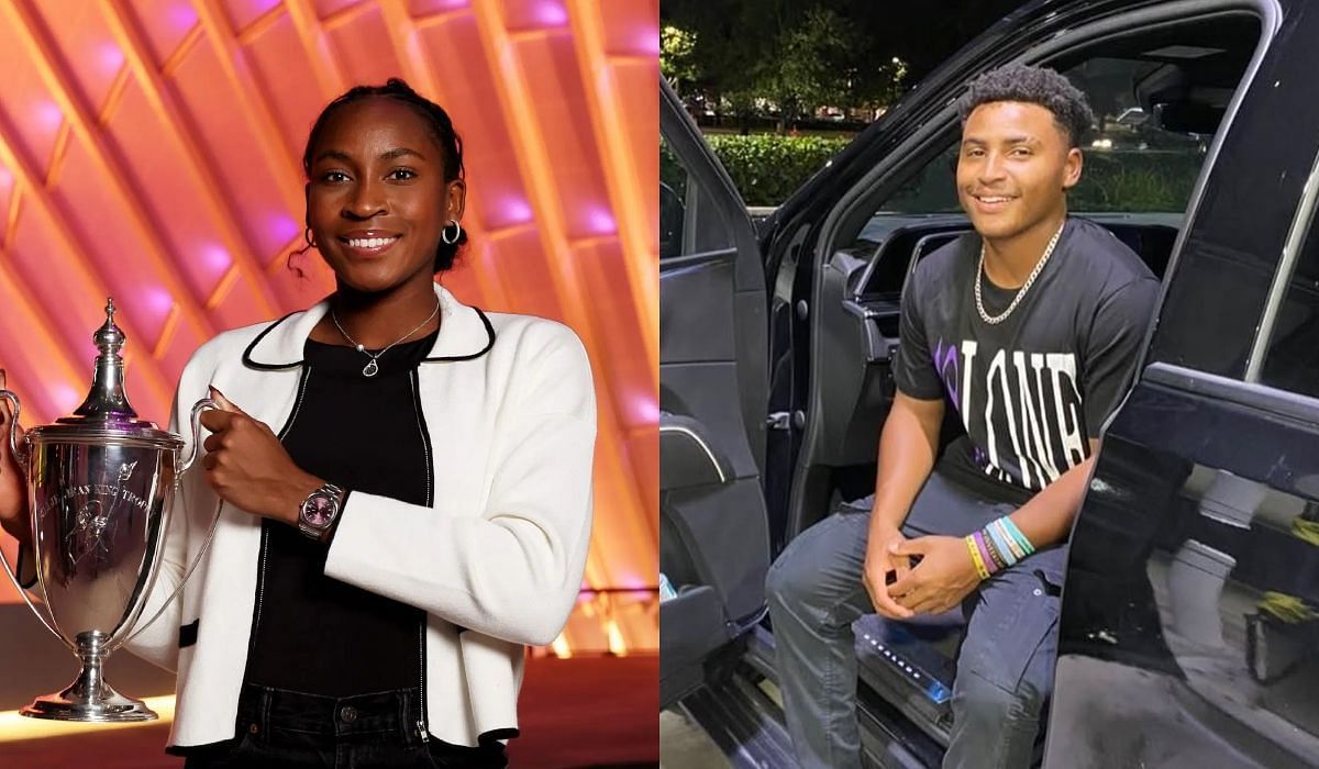 Coco Gauff and her brother Codey Gauff- Source- Getty and Instagram