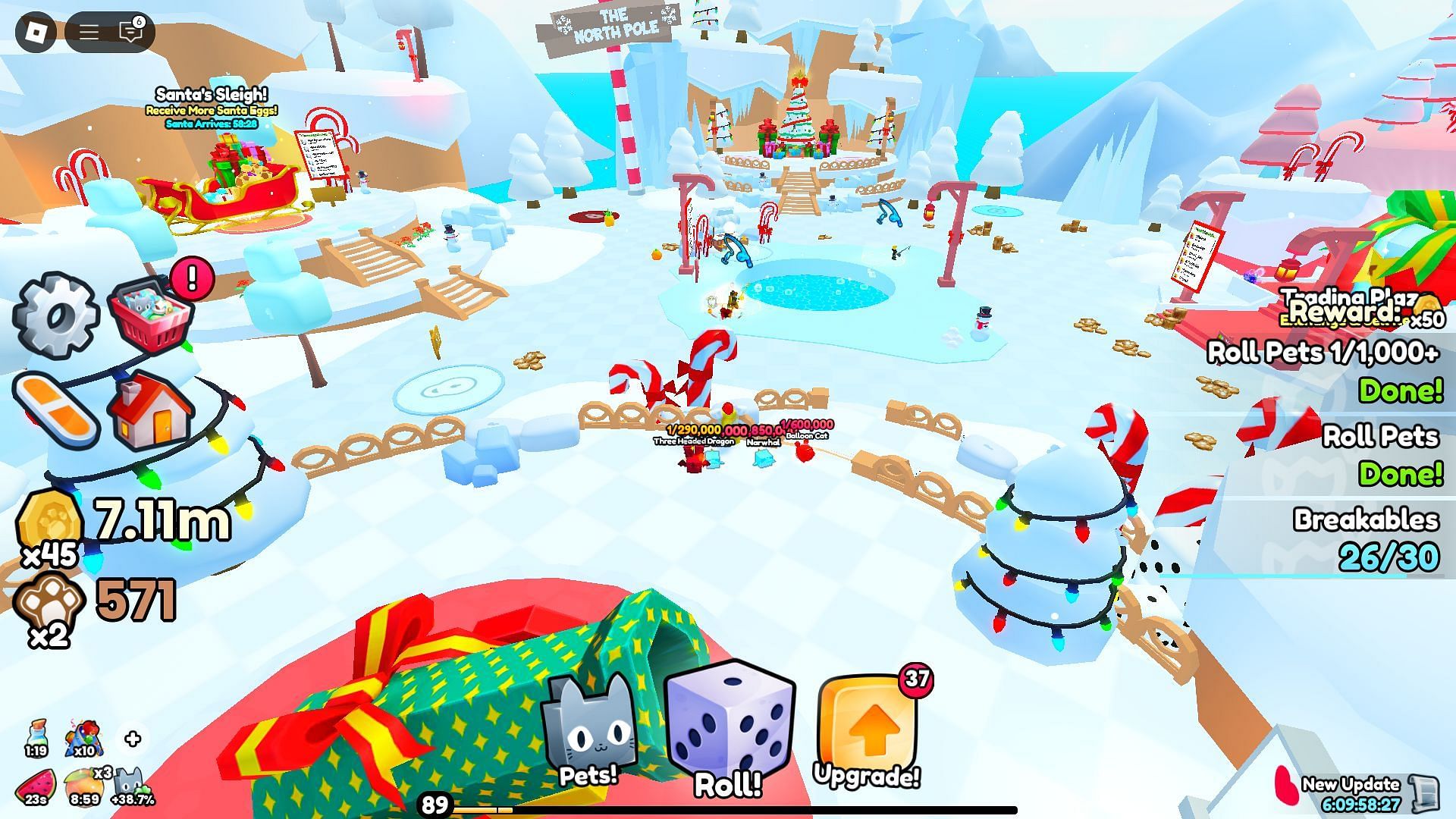 Christmas World map (Image via Roblox)