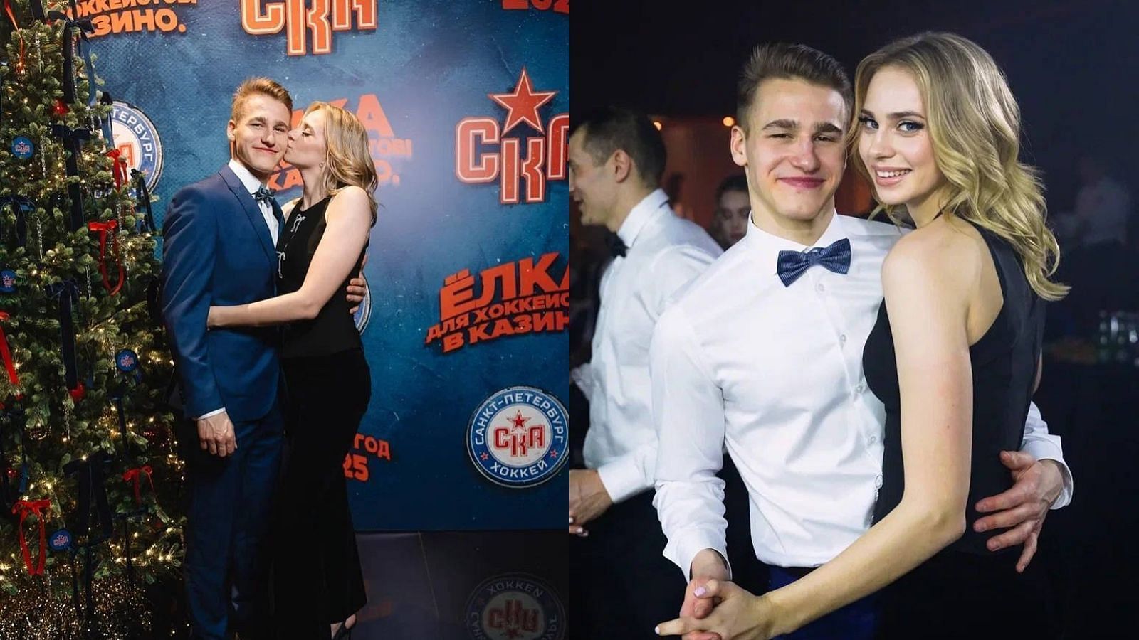 Habs prospect Ivan Demidov and girlfriend Katya turn heads at SKA St. Petersburg’s Christmas party