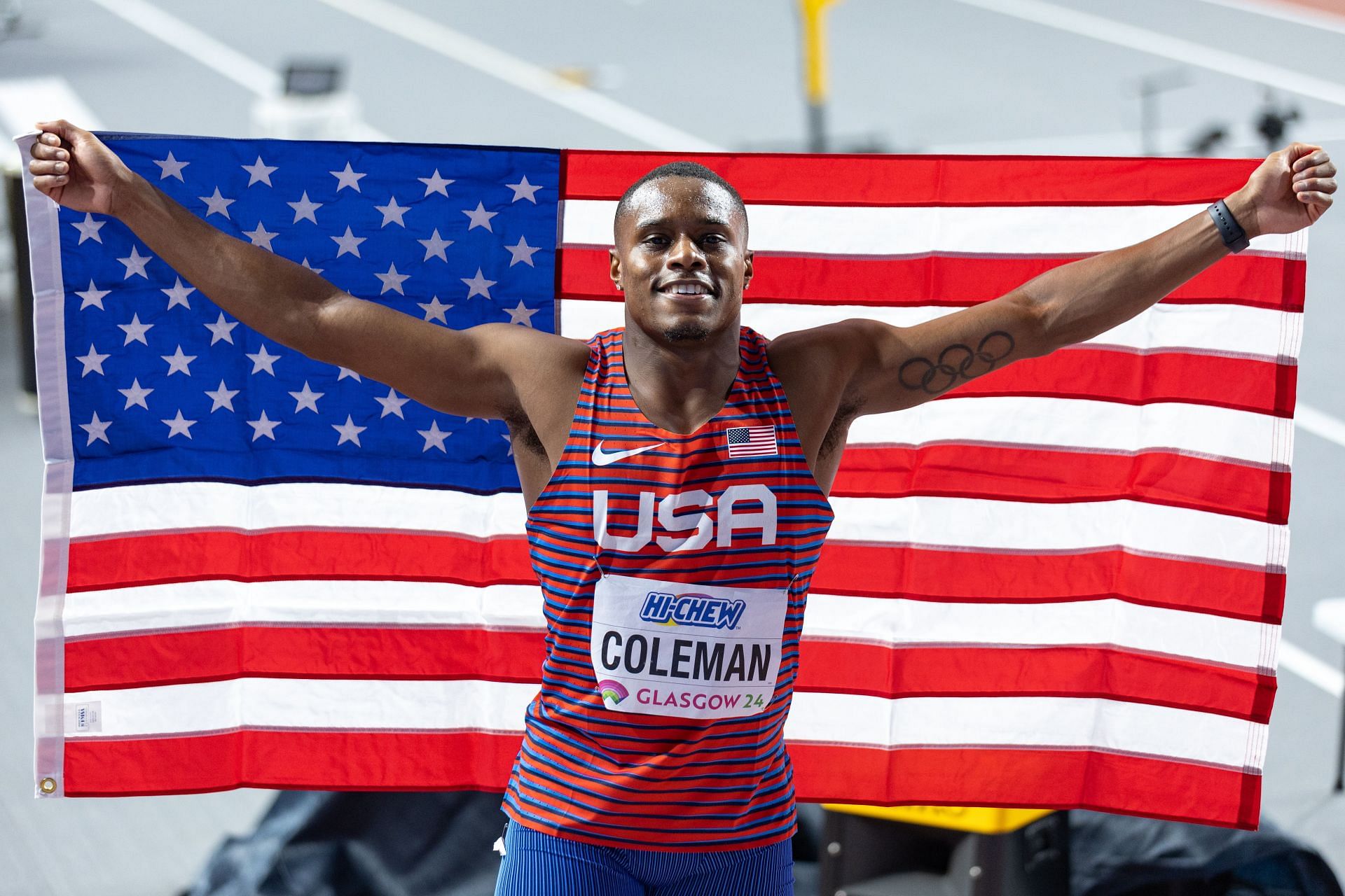 Christian Coleman at World Athletics Indoor Championships 2024 (Photo by Sam Mellish/Getty Images)