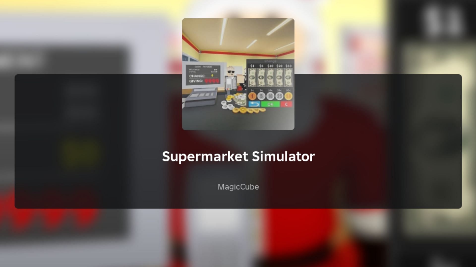 Featured loading screen of Supermarket Simulator