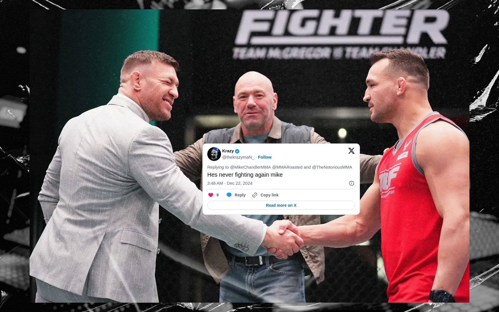 Fans react to Michael Chandler