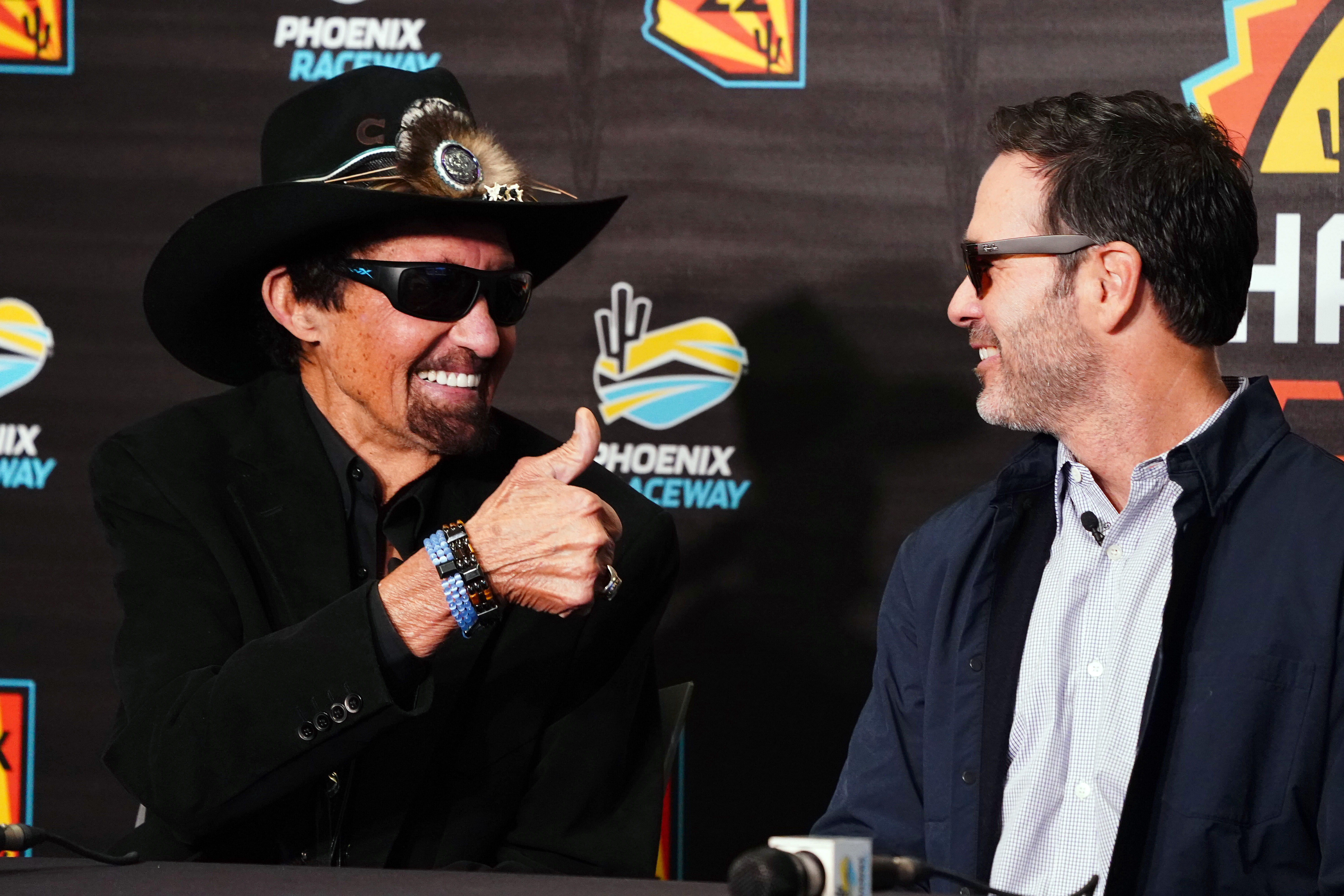 Richard Petty (L) and Jimmie Johnson (R) - Source: Imagn