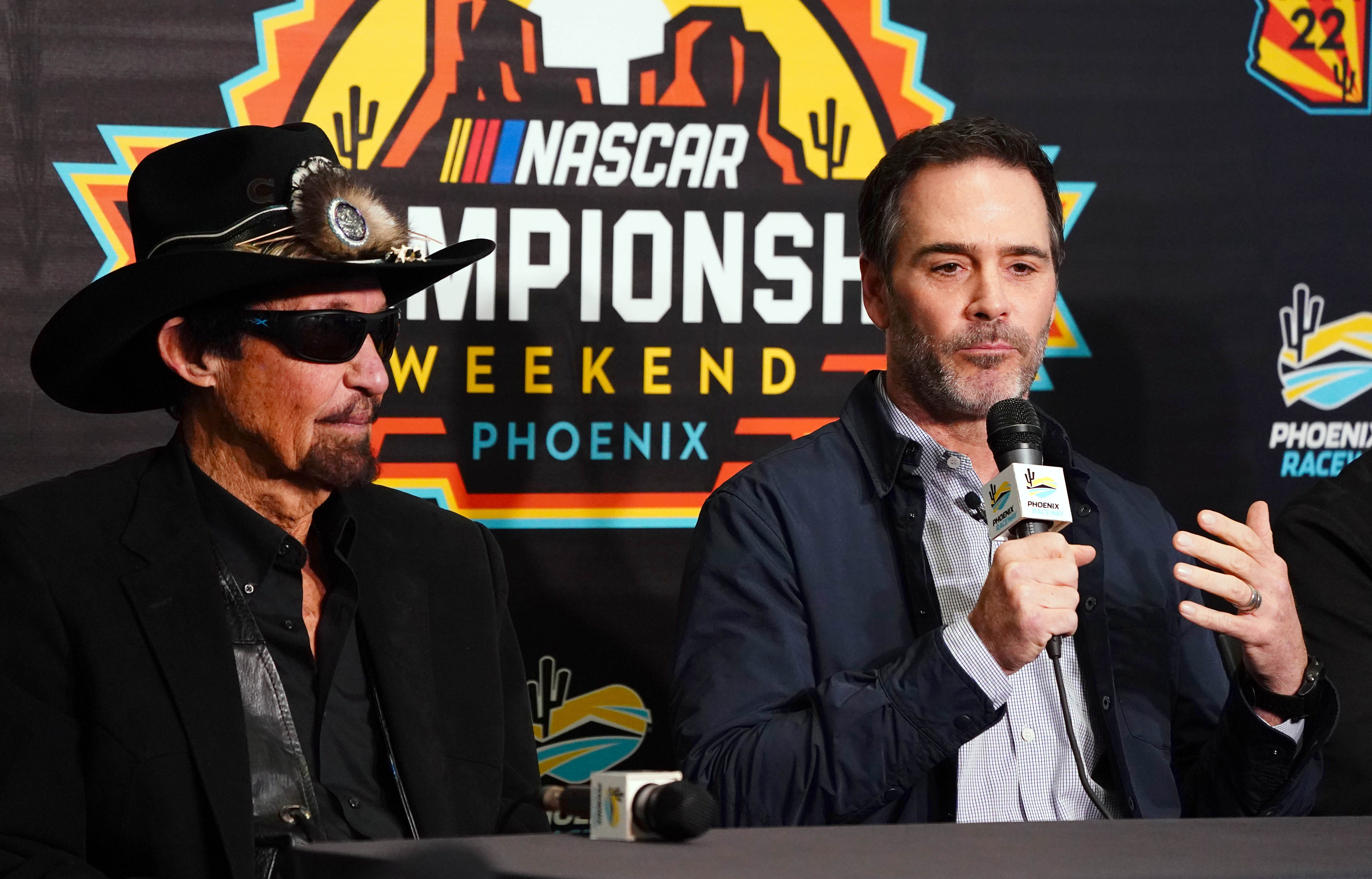 Richard Petty(L) and Jimmie Johnson(R)- Source: Imagn