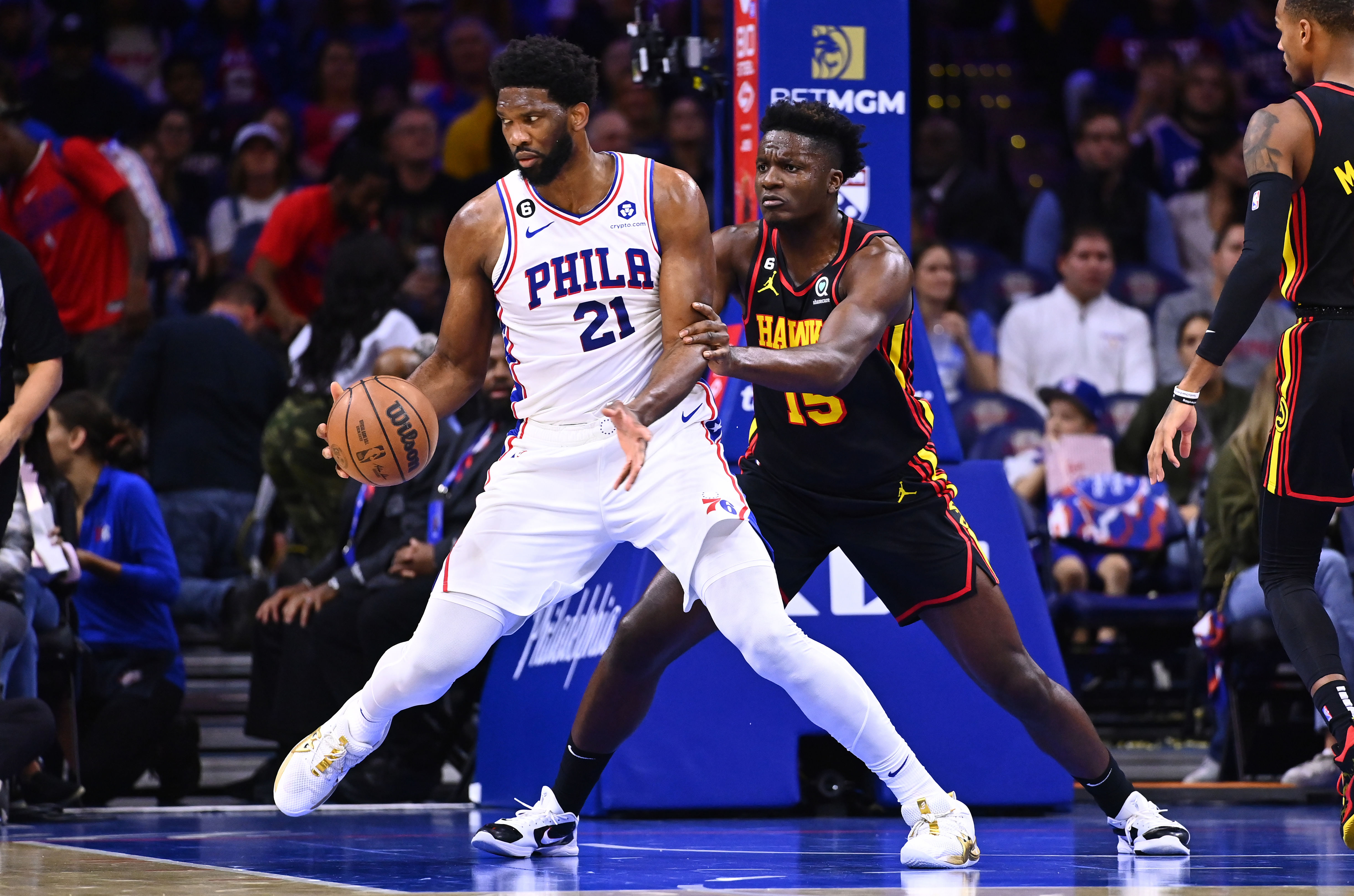 Joel Embiid and Clint Capela (Image Source: Imagn)