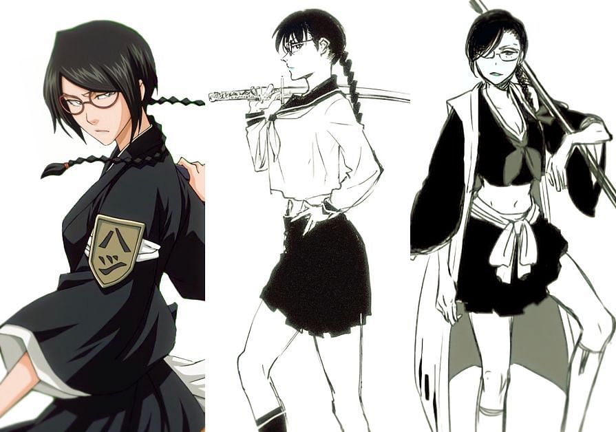 Some of Lisa's designs in the series (Image via Studio Pierrot and Shueisha).