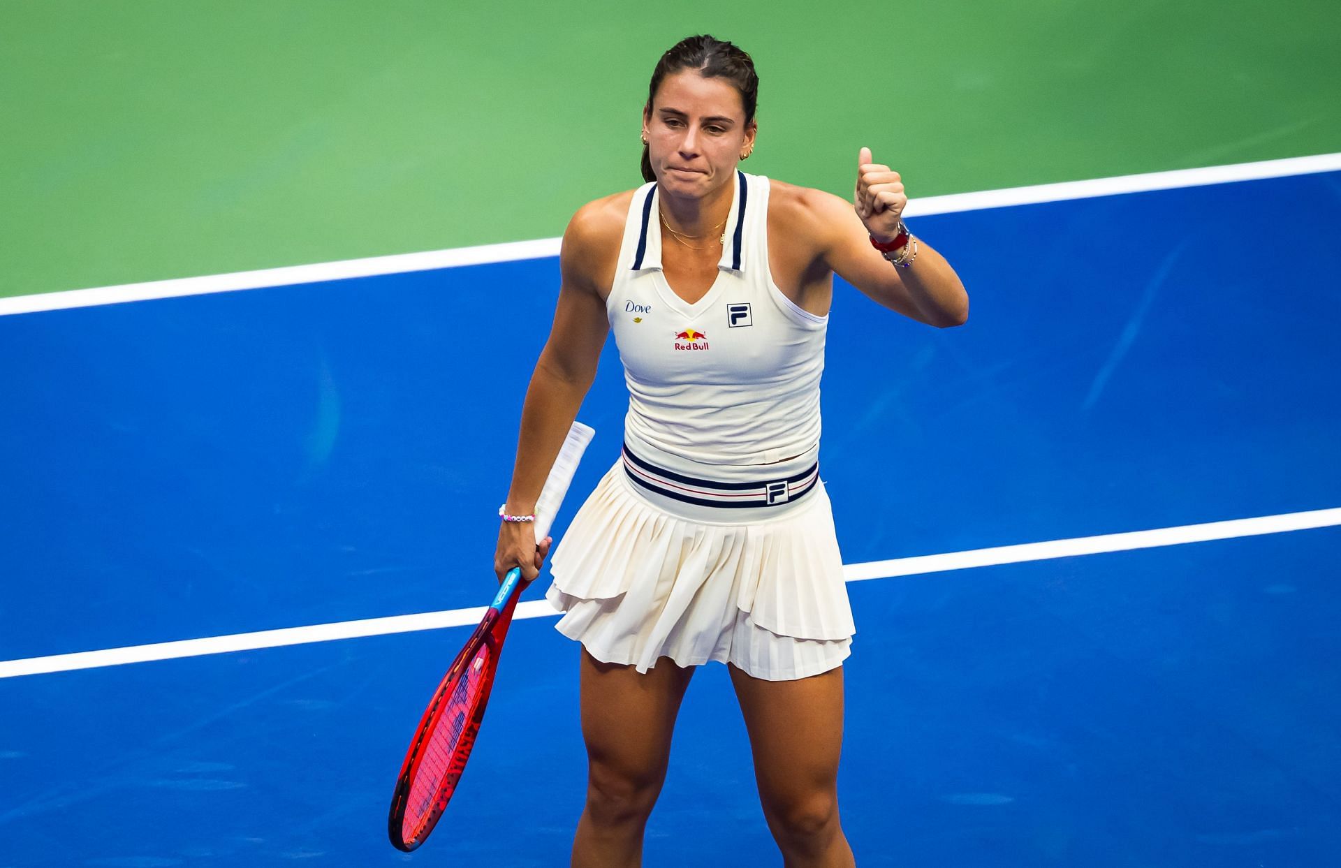 Emma Navarro at the 2024 US Open. (Source: Getty)