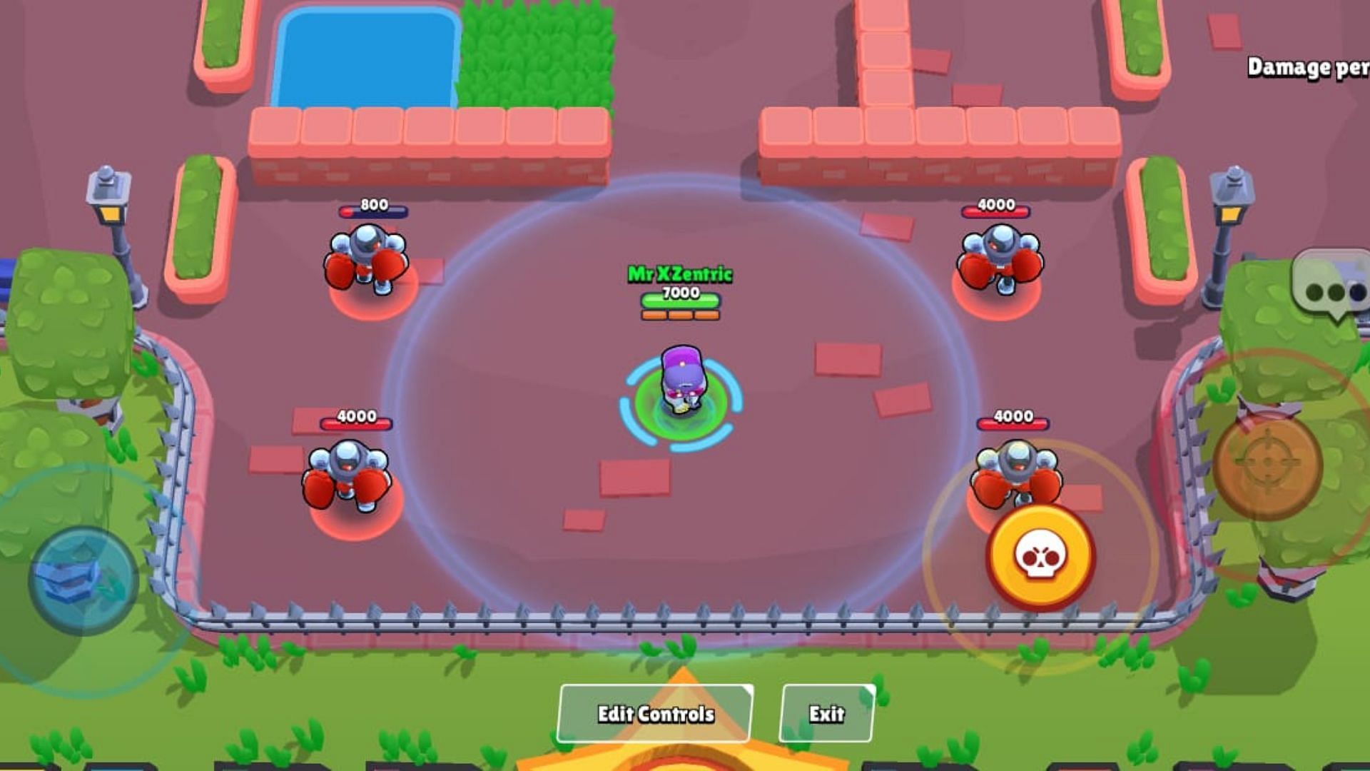 Shade can charge its super automatically by having enemies in its radius (Image via Supercell)