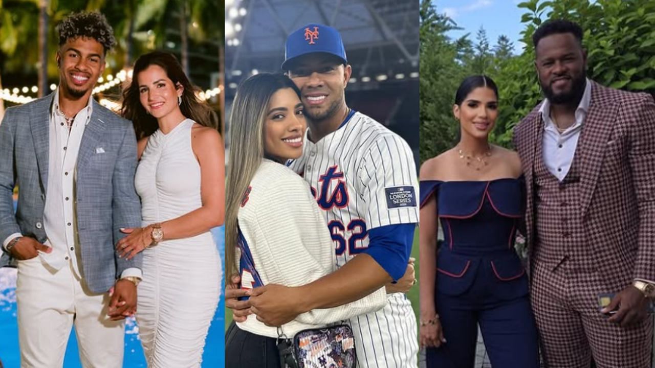 (Left to Right) Fracisco Lindor and wife Katia Reguero, Jose Quintana and wife Michell, Luis Severino and wife Rosmaly Frechel (Images from - Instagram.com/@katia.lindor, Instagram.com/@jose_quintana24, Instagram.com/@rosmaly_frechel)